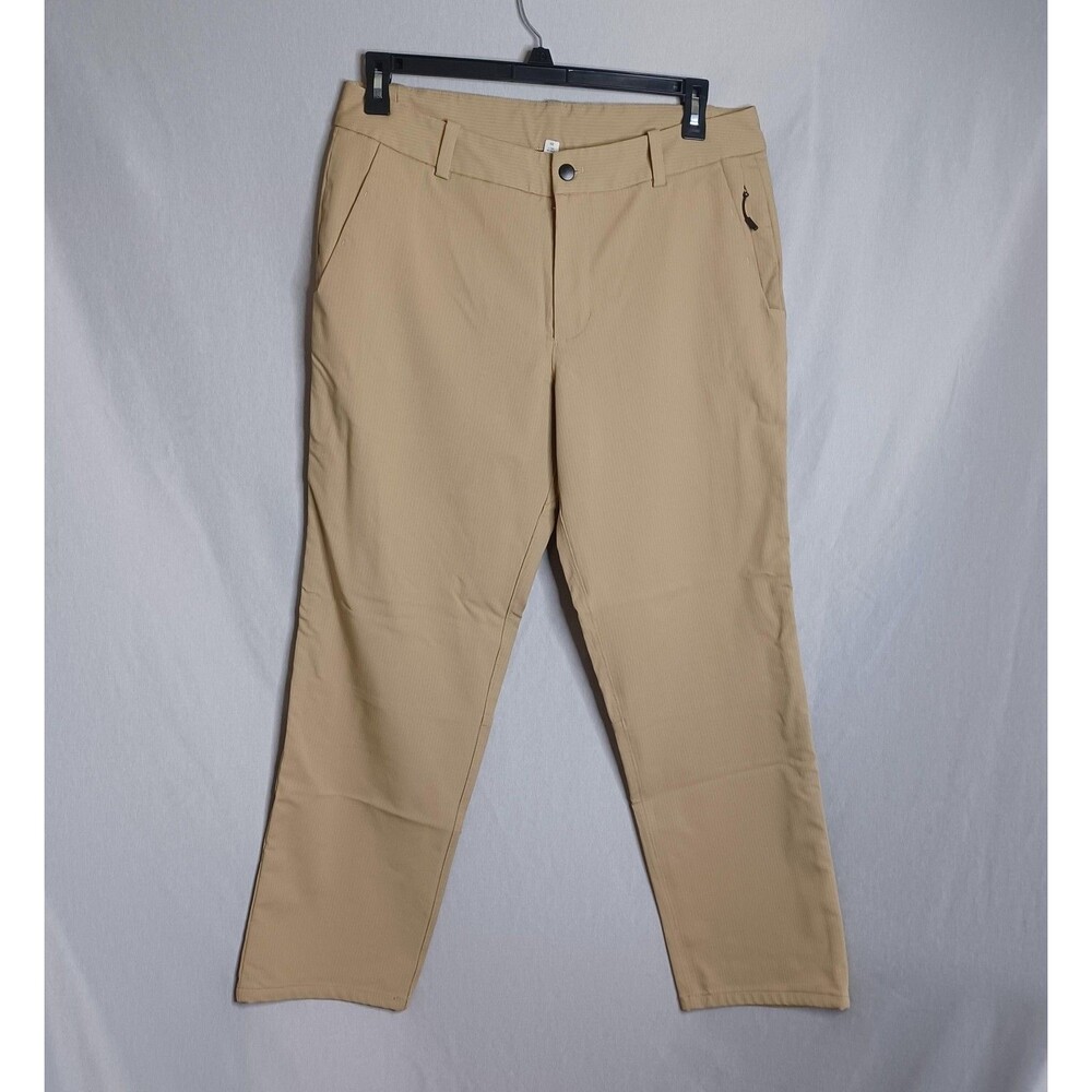 Lululemon Pants Mens 36x28 Tan Chino Stretch Golf Casual Travel Lightweight